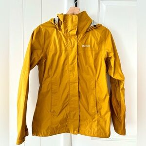 Marmot Women's Mustard precip eco rain Jacket size medium